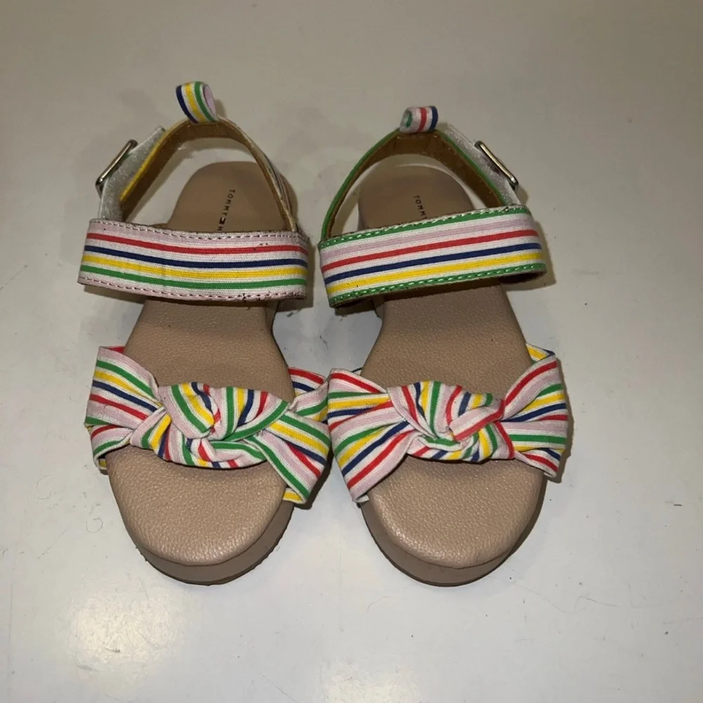 Tommy Hilfiger toddler striped sandals size 8
